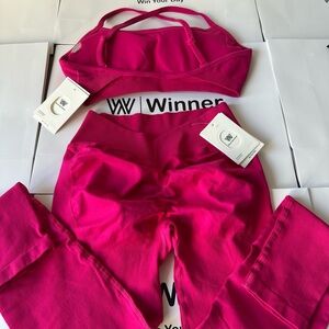 Winner Pink Activewear Set （S M L）
